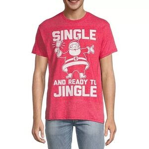 MAD ENGINE SINGLE READY TO JINGLE CHRISTMAS T SHIRT Men's Size XL‎ Red